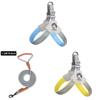Adjustable Polyester Dog Chest Harness With Glow Reflective Strips For Safe Night Walks