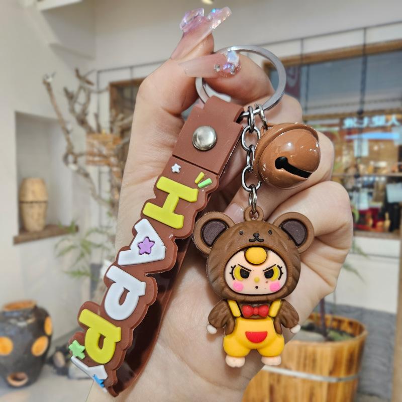 Neuer Cartoon Baby Dreijähriger Schlüsselanhänger Puppenanhänger Internet-Berühmtheit Niedliche Tasche Kleines Geschenk Autoschlüsselanhänger