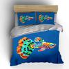 Buntes Fisch-Kunstdekor Trio Weiche Bequeme Bettbezug-Bettwäsche-Set Enthalten 1*Bettbezug & 2*Kissenbezüge, Geschenk