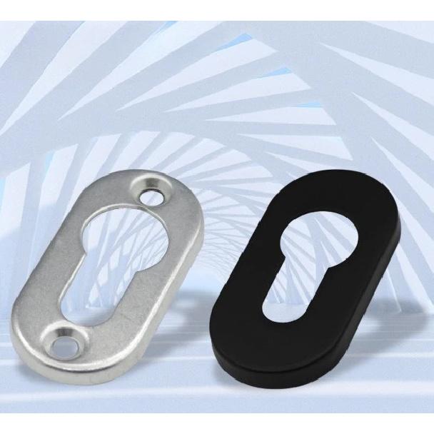 Round Oval Lock Cylinder Cover 304 Stainless Steel Keyhole Cover Black Gold Silver Anti-theft Door Accessories for 32mm Cylinder