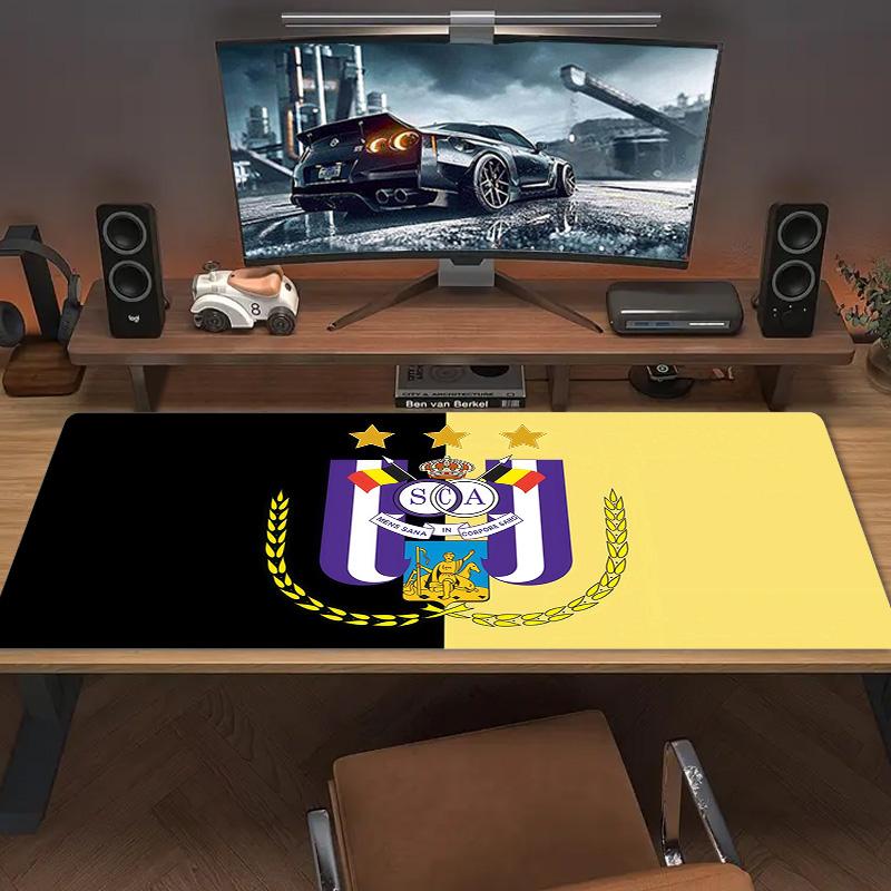 RSC Anderlecht Print Cushion Non-slip Laptop Tablet Big Mousepad XXL Mat Mini PC Playmat With Lock edge