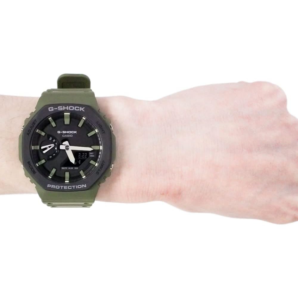 Casio G-Shock Utility Color Analog-Digital Watch Men's Carbon Khaki Green GA-2110SU-3A