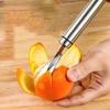 Edelstahl Orangen Schäler Zitrusfrüchte Schalenentferner Ergonomischer Griff Langlebiges Schälwerkzeug für den Küchengebrauch
