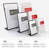 Acrylic Table Card Display Board A4 A5 A6 L-Shaped Table Sign Price Card Billboard Stand Picture Poster Art Display Frame Empty