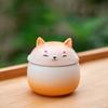 Creative Cute Shiba Inu Tea Canister Moisture-proof Ceramic Sealed Storage Canister Mini Portable Travel Tea Canisters