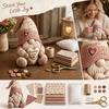 Kit da cucito Gnomo Patchwork con Materiali in Tessuto per Decorazioni Fai-da-te per la Casa