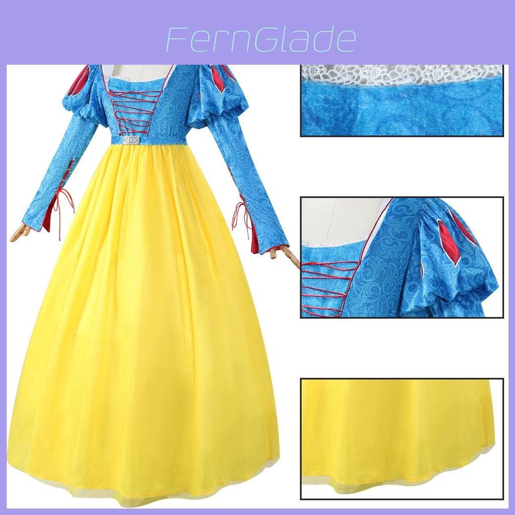 Enchanting Snow White Cosplay Costume Elegant Dress For Halloween Stage Performance