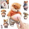 1/2Pcs Cute 3D Squeezable Soft Belly Dog Cat Stickers DIY Relieve Stress Mobile Phone Laptop Decoration Decal Home Decor