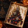 Acrylic Pumpkin Ghost Ornaments Halloween Tree Hanging Ornament, Skull Seasonal Lightweight Haunted House Props Decor, Spooky Pendant for Party Home,