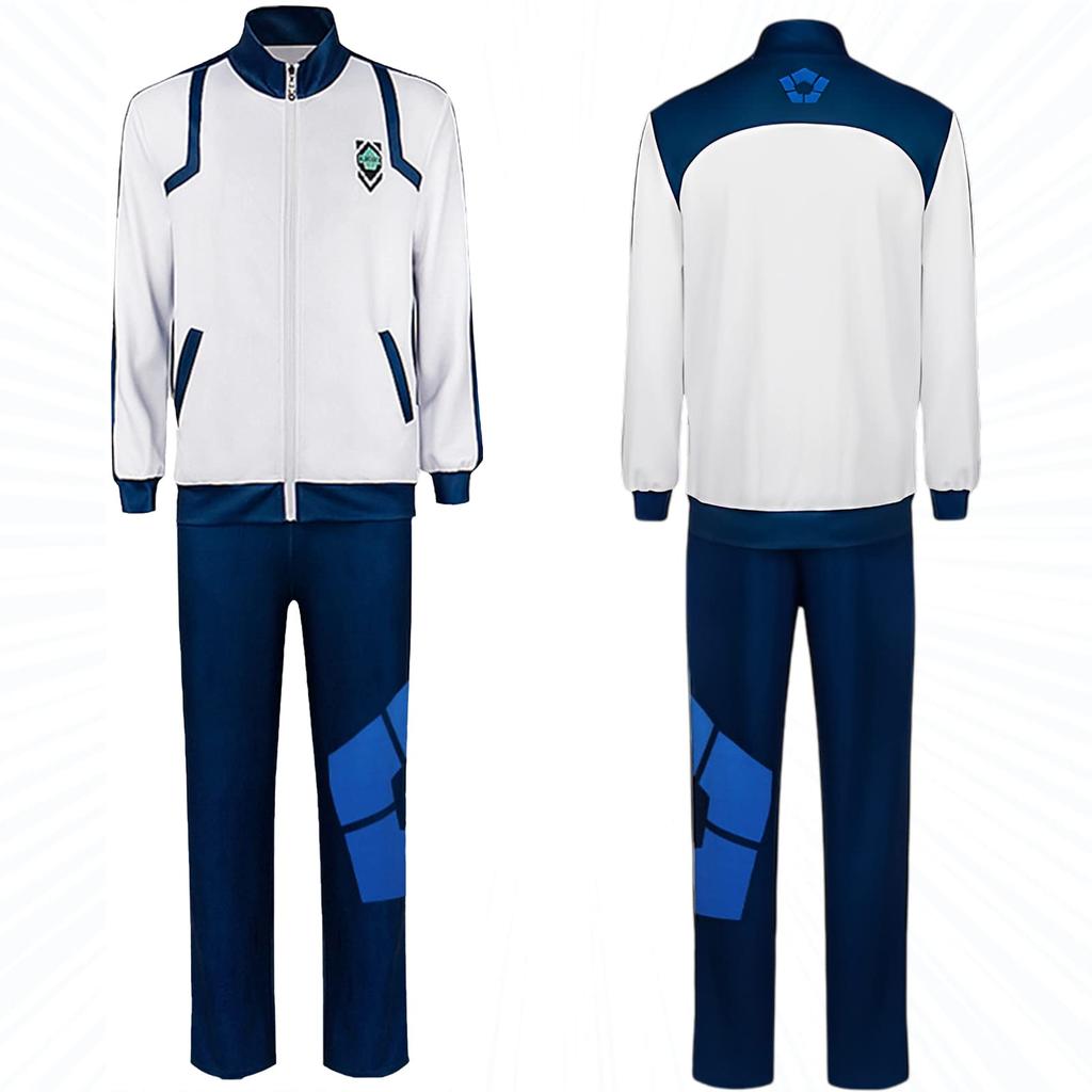 Blue COSPLAY Lock All Athletic Clothes Jersey Cosplay Costume COSPLAY Kiyoshiichi Hiraku Kai Shrigiri Hyouma Mikage Reio Nagi Seishiro Kunigami