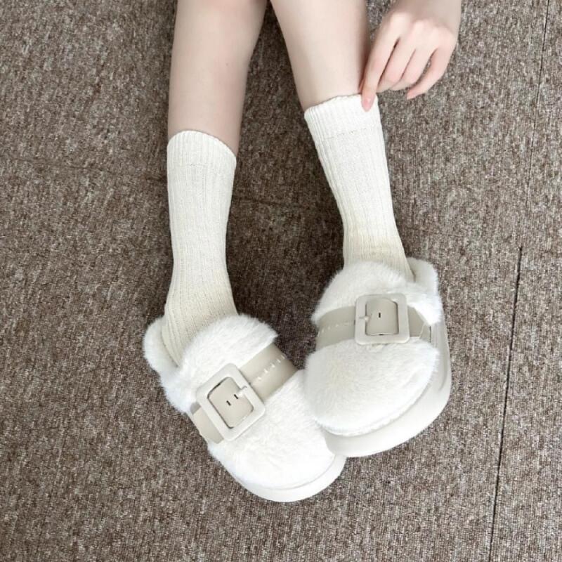 Women s Classic Mid-Calf Textured Socks A33983_White