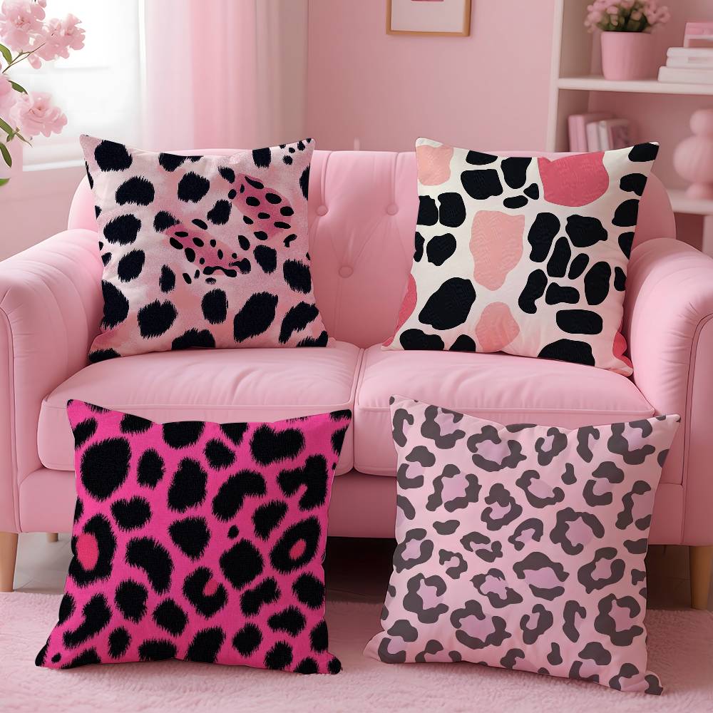 Classic Leopard Print Pillow Case Pattern Printing Pillowcase Living Room Sofa Cushion Cover Bedroom Room Decor