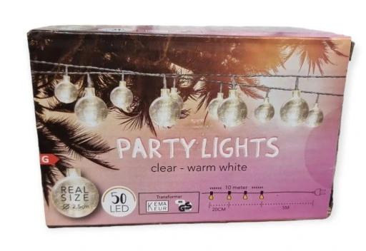 Lampki Sieciowe 50 Led Do Ogrodu Balkon Taras 15M