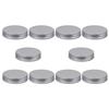 10Pcs Professional Reusable Jar Lids Iron Construction Sturdy Leakproof Sealing Covers for Glass Jars Fruits Candies Coffee Tea