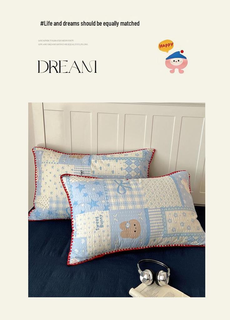 2026 New Cartoon Style Puffy Cotton Embroidery Bedding Set