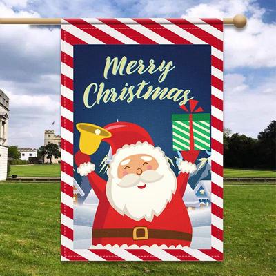 Double-Sided New Year and Christmas Garden Flag