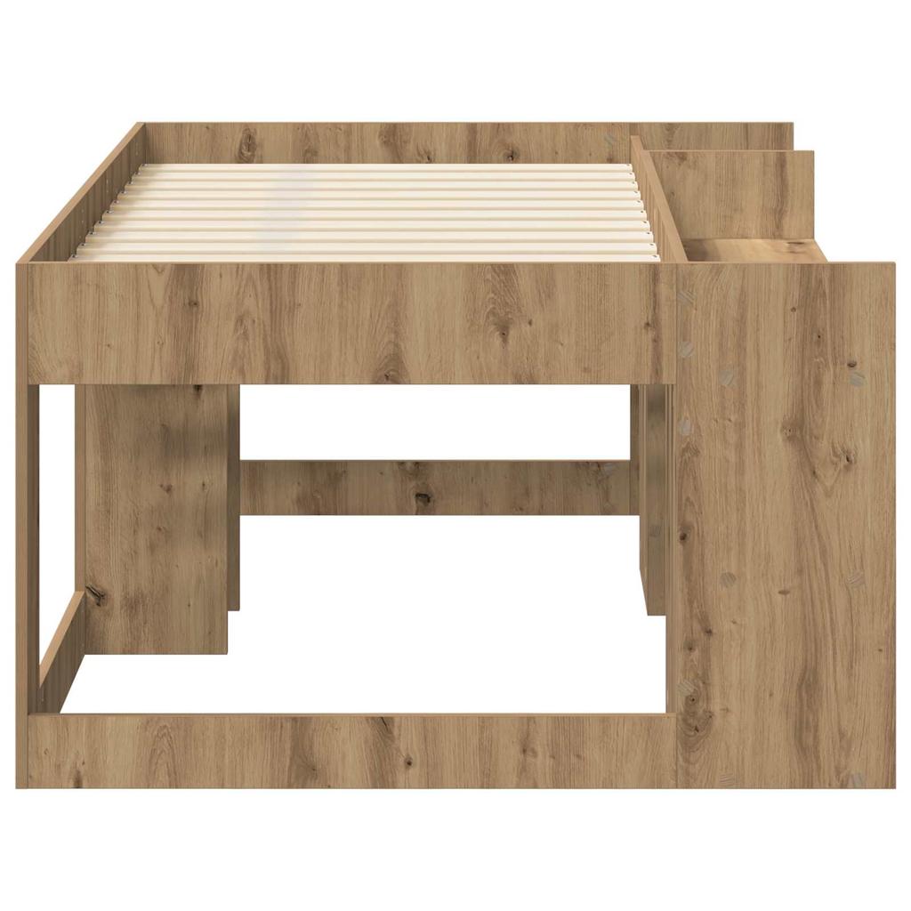 Kids Bed Frame with Storage Space Artisan Oak 80 x 160 cm