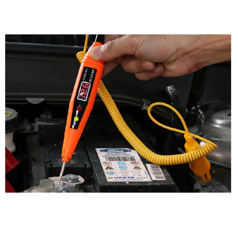 New Car Digital Electric Voltage Tester Light Test Pen Automotive Test Probe Pencil