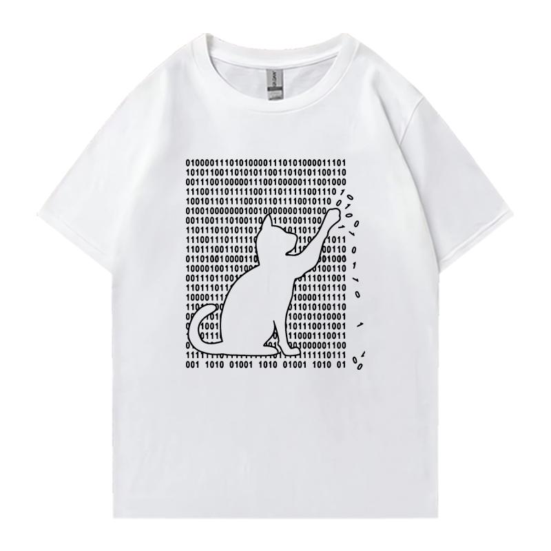 Fashion Funny Cool Cat Design Graphic Print 100% Cotton Crew Neck Tee shirt Summer Men Women short sleeve t-shirts Unisex Tops
