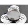 (Chrom 54mm) 4 Ford 54mm Leichtmetallfelgen Mittelkappen