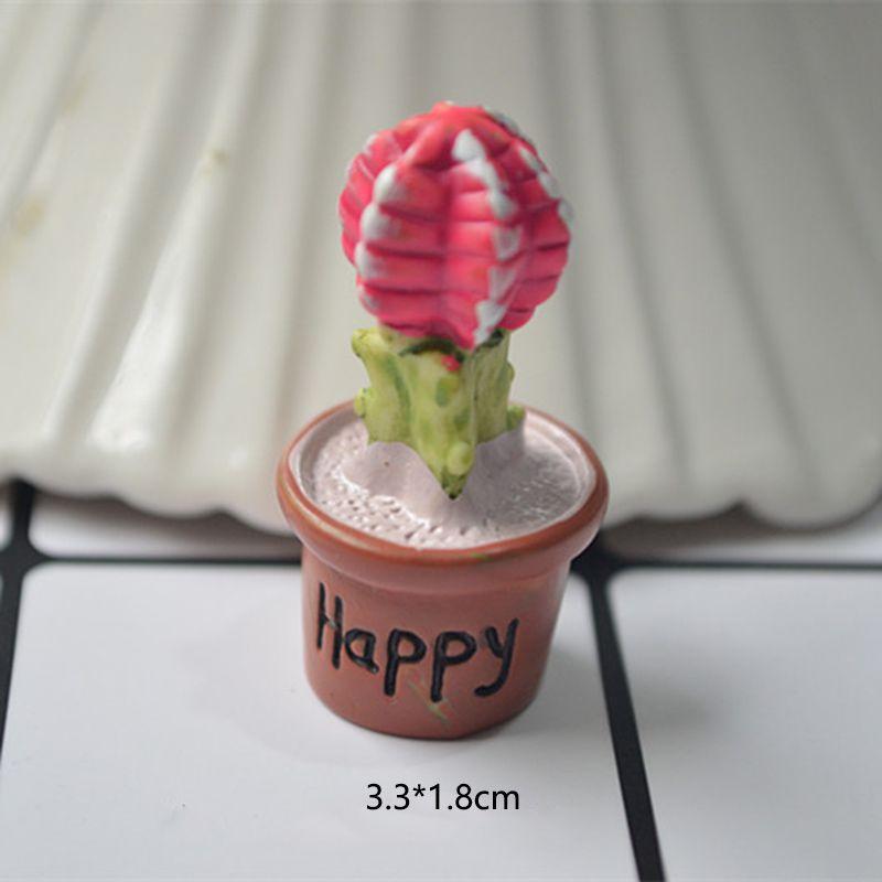 Delightful Mini Cactus Resin Ornament For Charming Fairy Garden Decor Craft