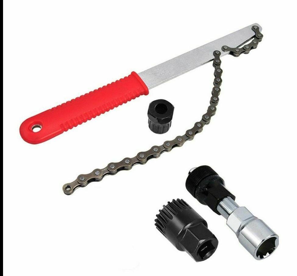 Mountain Bike Repair Kit: Chain Cutter & Flywheel Shaft Tools