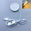 USB DC5V 2W Dimmbarer Mini-LED-Strahler Aufputz Runde Deckenleuchte DIY Beleuchtung für Vitrinen für Zuhause Ausstellung Vitrine