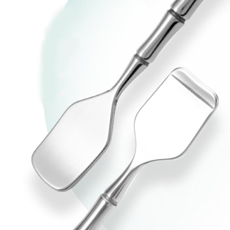 Professional Double Head Face Skin Scraper for Blackheads and Blemishes with Ergonomic Handle for Comfortable Grip