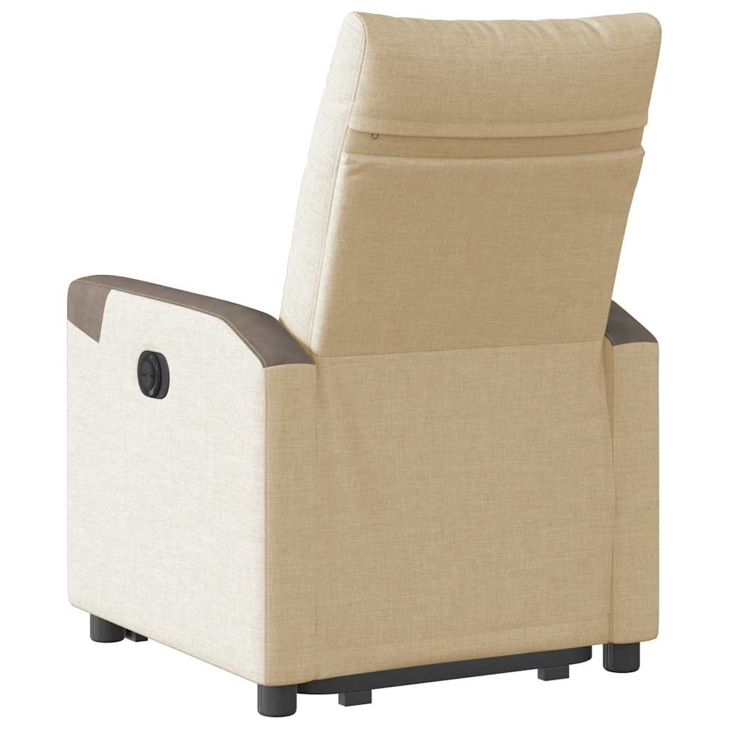 Recliner with Rising Assistance Cream Fabric