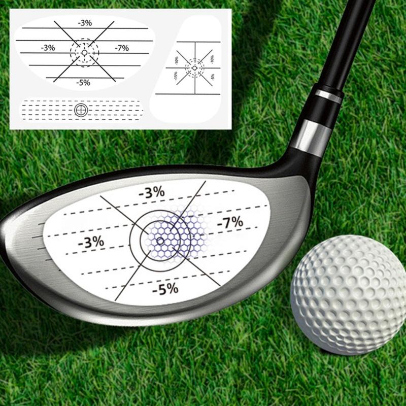 50pcs Golf Training Practice Aids Labels Putter and Iron Stickers Golf Impact Tape for Training Equipment