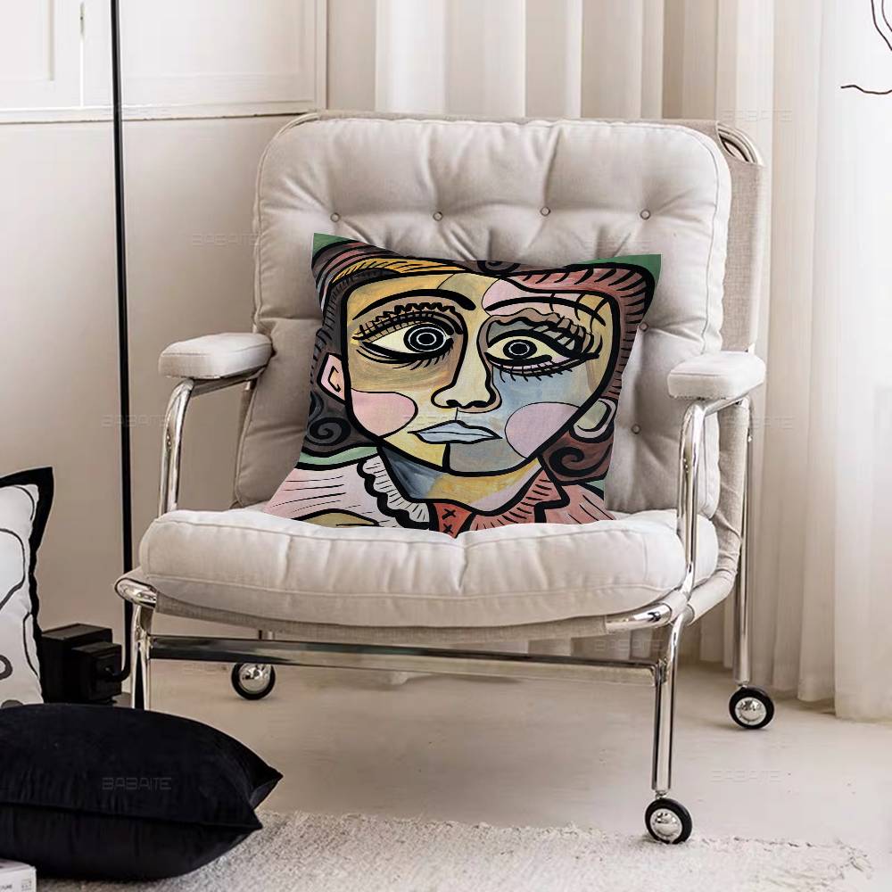 Picasso Abstract Art Cushion Cover Car Throw Pillow Case For Sofa Car Christmas Gift 40x40cm 45x45cm
