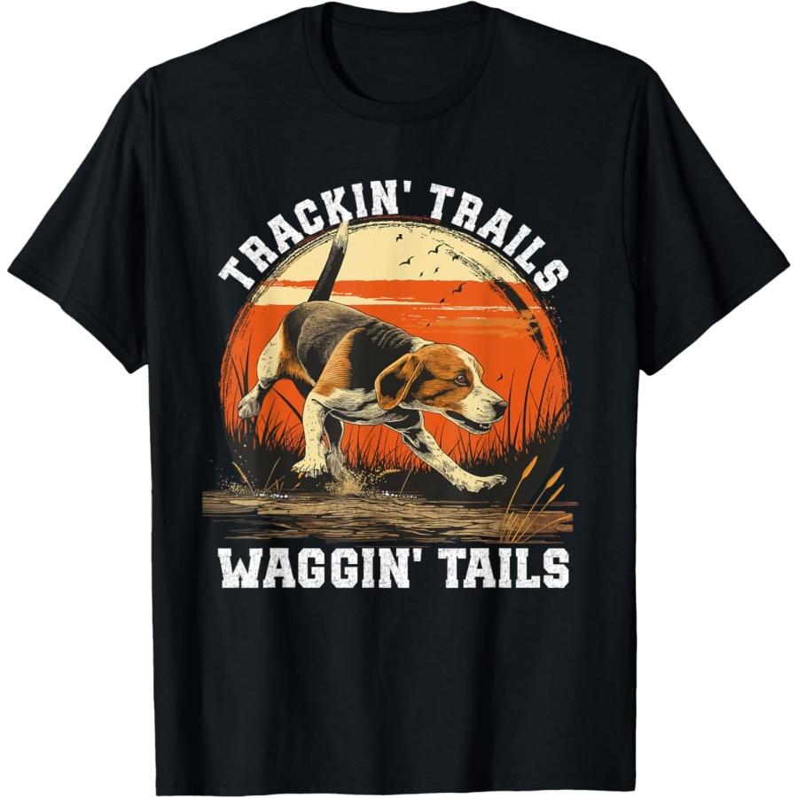 

Футболка для охоты с биглем для мужчин и женщин XXXXXL чёрный