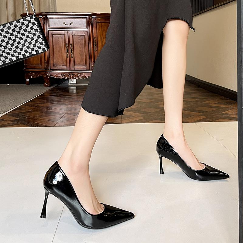 Red high heels women's stiletto wedding shoes bride show clothes toasting single shoes wedding banquet temperament versatile