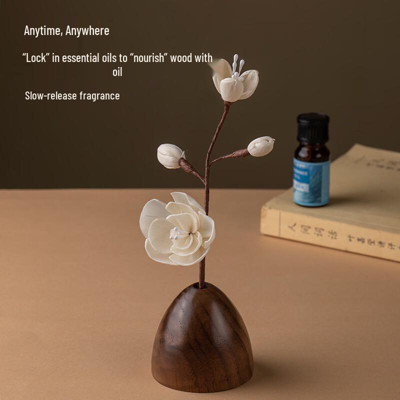 OLOMM Natural Black Walnut Car Aroma Diffuser