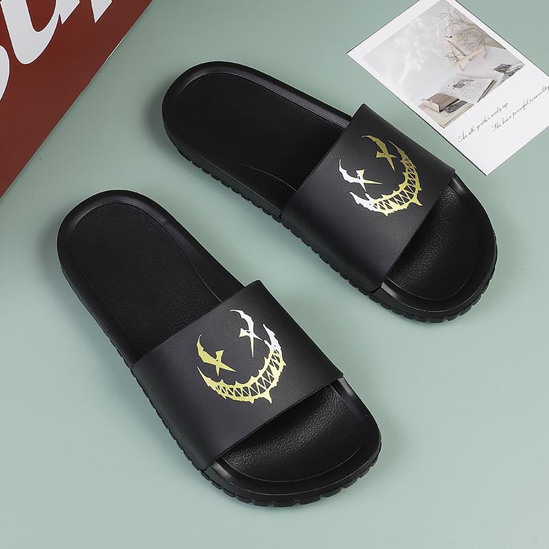 

Летняя верхняя одежда, модные модные нескользящие тапочки с мягкой подошвой, мужские тапочки 44 золотой