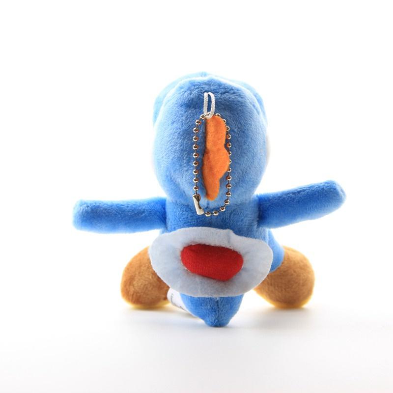 Porte-clés Peluche Yoshi Vert Super Mario Bros Jouet en Peluche Doux Pour Collectionneurs