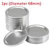 Mason Jar Silver Aluminum Lid For 68mm And 86mm Wide Mouth Storage Containers Kitchen Tool