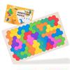 Hexagonal Wooden Geometric Puzzle Blocks for Kids 