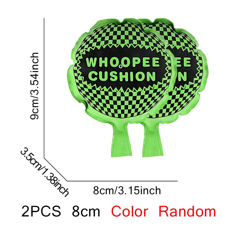 

2PCS Whoopee Cushion Noise Making Prank Friends Props 3 Size Available Random Color Home Office Party Prank Novelty Supplies ZYF