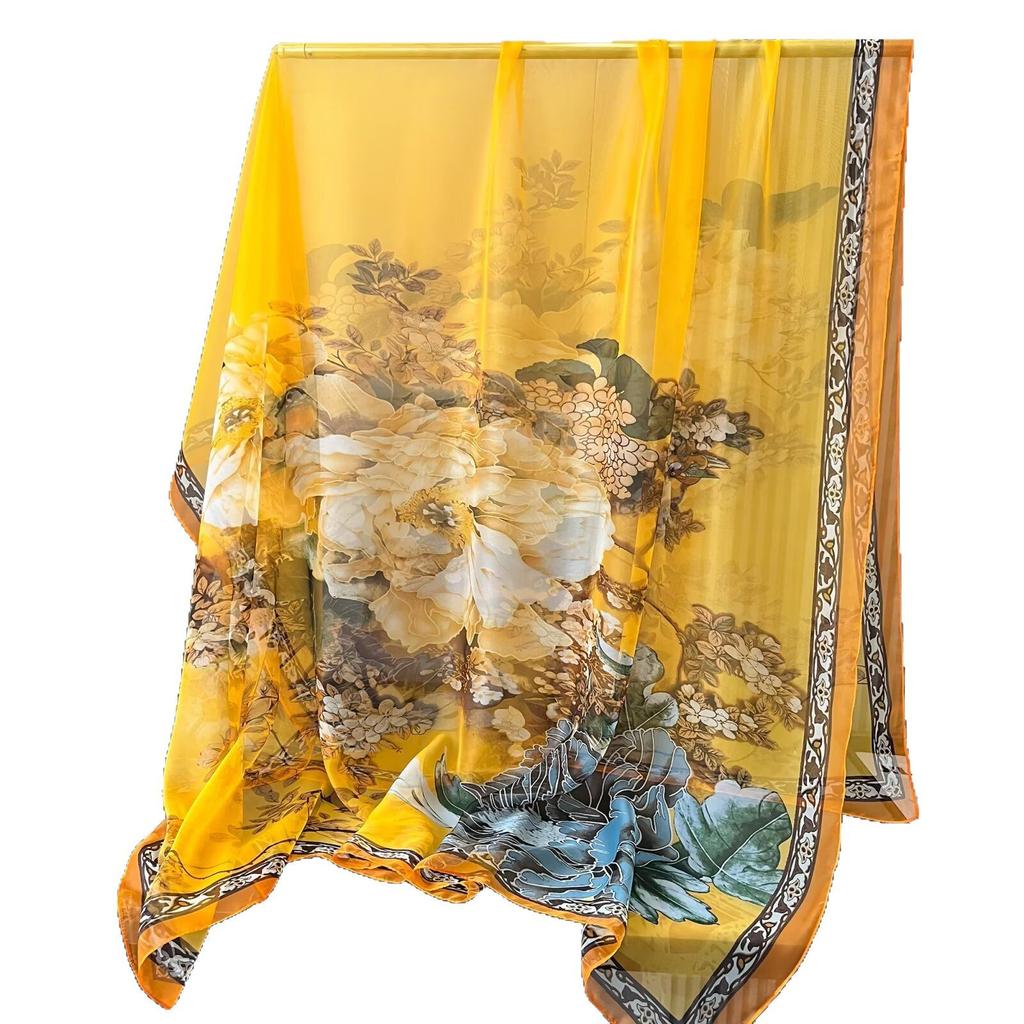 Damski szal wysokiej klasy, nowy, duży, modny, wszechstronny i stylowy szal wiosenno-letni, szal-krem przeciwsłoneczny dla mamy