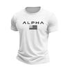 Men's Holiday Print Round Neck Short Sleeve Top Casual Sports Top