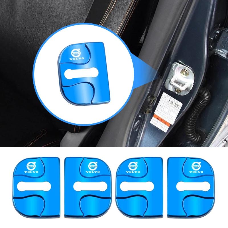 Zinc Alloy Car Door Lock Buckle Cover Protective Covers For Volvo XC90 V90 V60 XC60 V40 S80 S60 S90 C40 XC40 V70 XC70 C30 C70