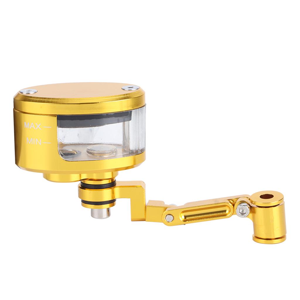Front Brake Fluid Reservoir CNC Aluminum Motorcbike Oil Cup Set Fit for Kawasaki ZX 6R 9R 10RGold