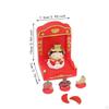 Chinese Deity Figurine with Altar for Spring Festival Tabletop Display