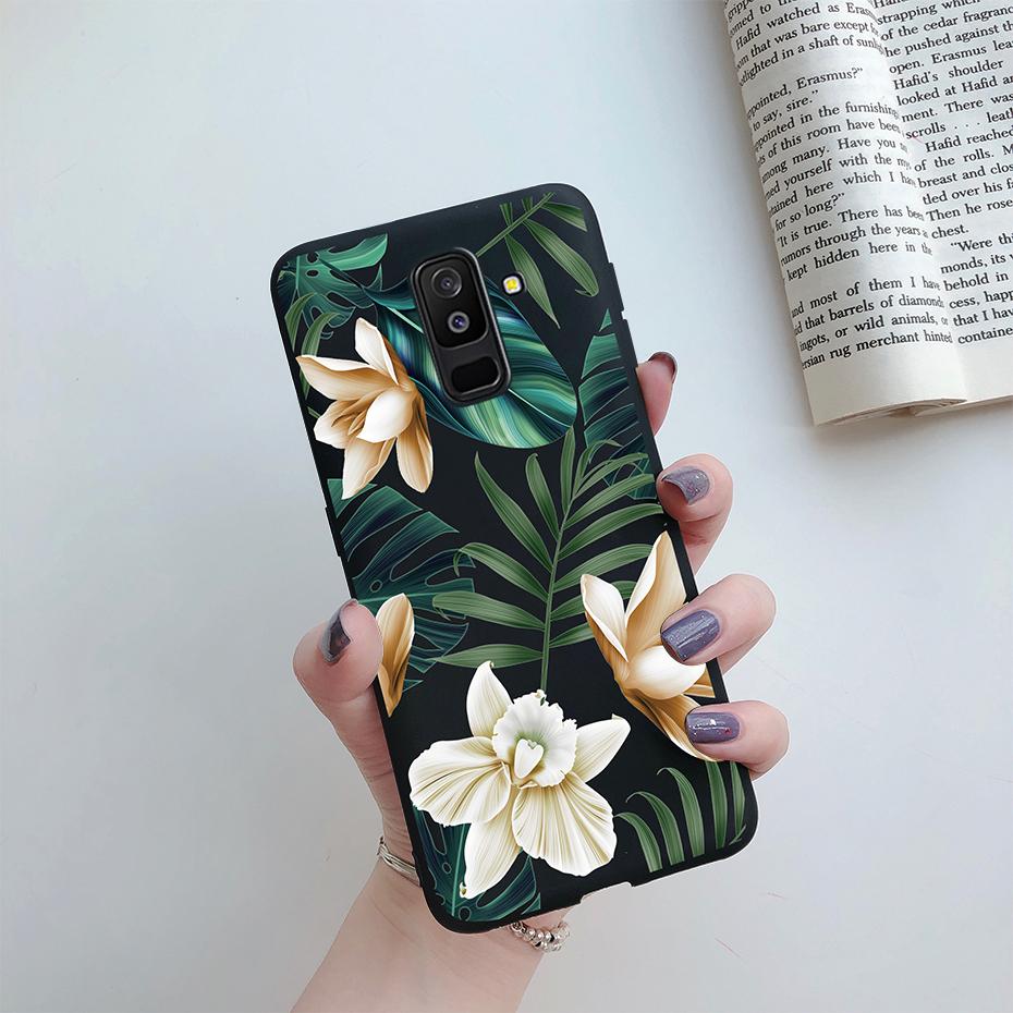 Daisy Flower Phone Case For Samsung Galaxy A6 Plus A6+ 2018 A605F Case Cover Cute Silicone Funda For Samsung A6 2018 A600F Case