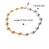 Yori Popular Stainless Steel Heart-Shaped Ring Earrings Necklace Set 18K Golden Plated Daily Jewelry Accessories Set