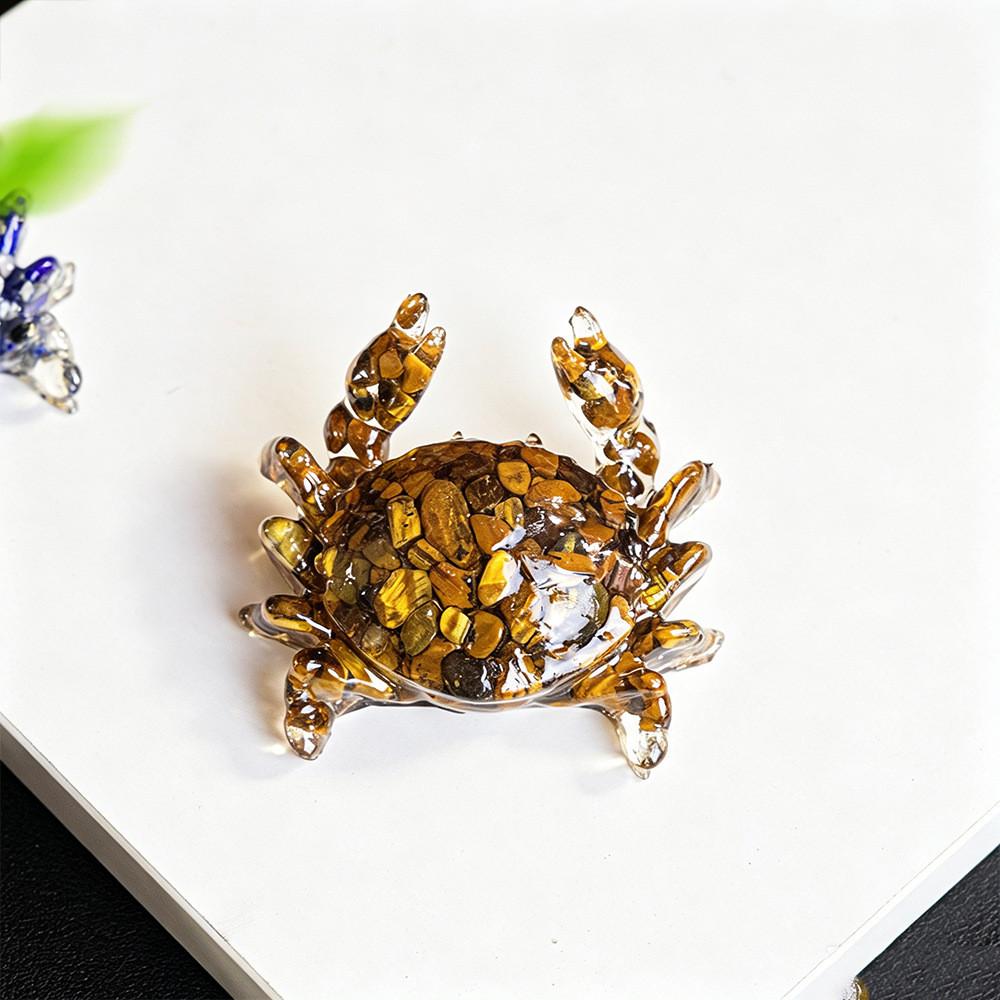 Chinese Zodiac Rabbit Resin Figurine With Crystal Waterdrop For Office Decor And Gift Giving