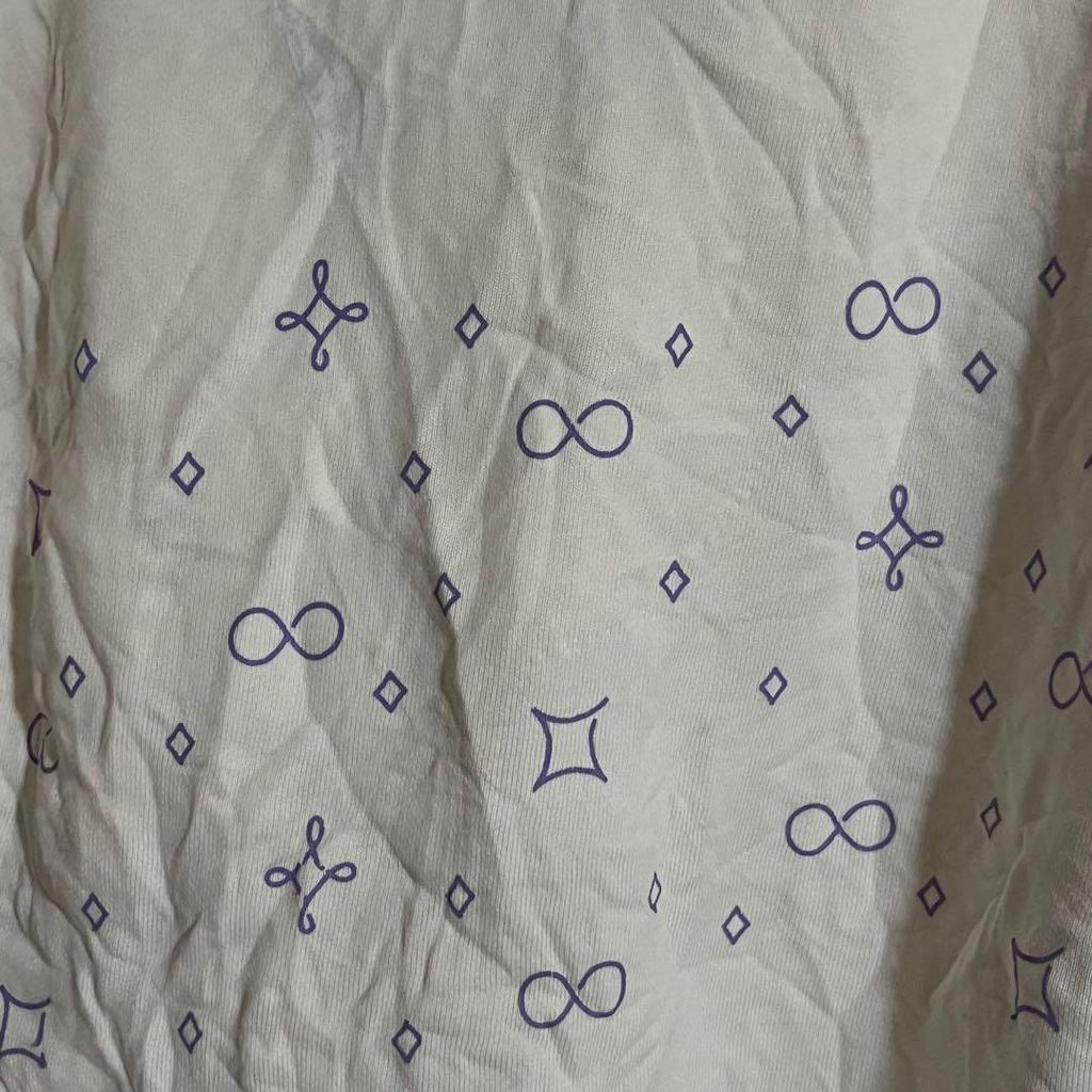 [USED] BTS Artist Hoodie 2010M White Hoodie with Purple Logo