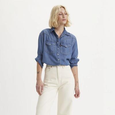 Levi S Women S weStern Denim Shirt A7620 0004