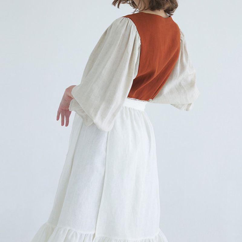 Ho`me Classic Linen Layered Apron